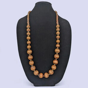 (2/$20) Vintage Wooden Beaded Necklace